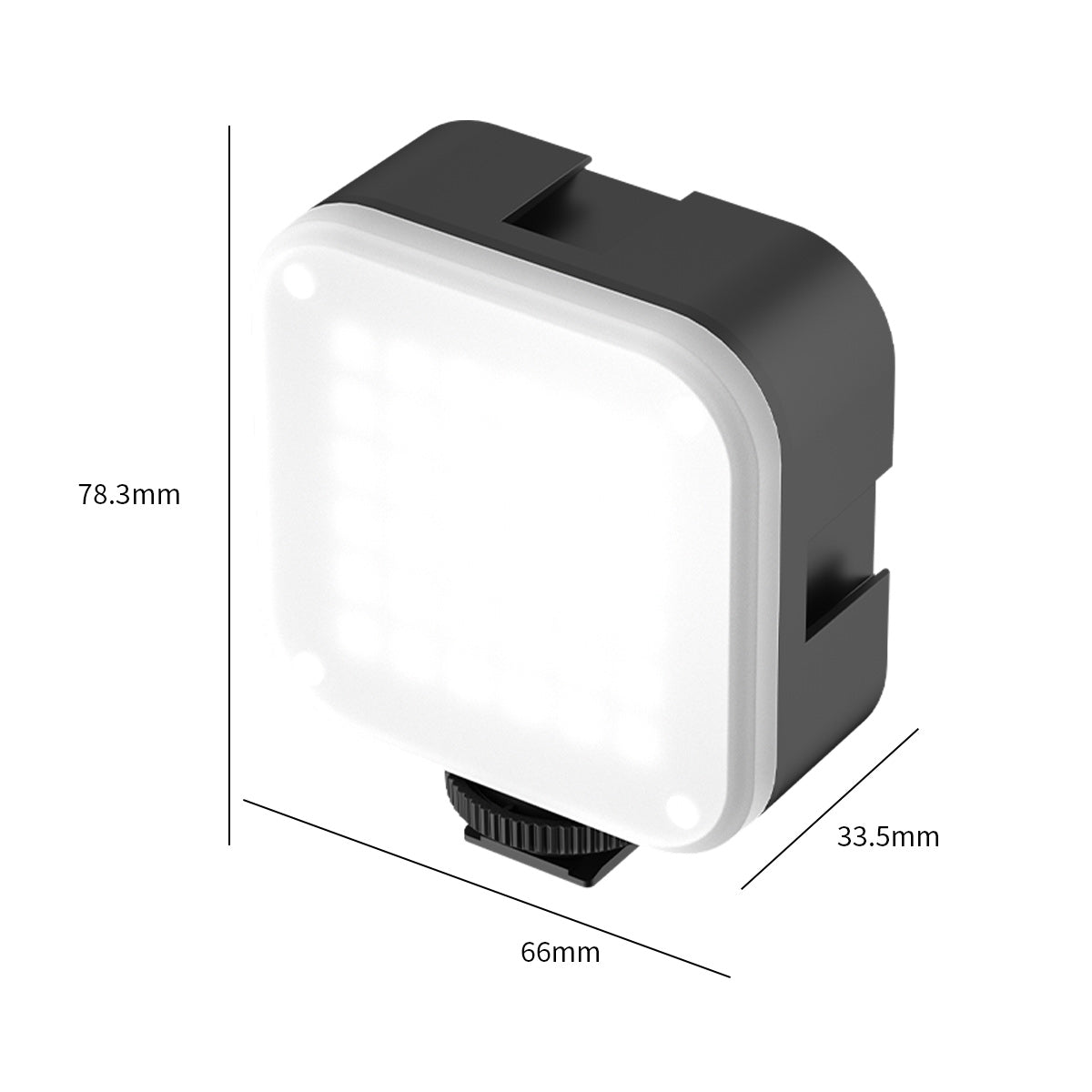 Uniqkart U-Bright Mini LED Video Light 2700-6500K Dimmable Photographic Lighting Vlog Fill Light