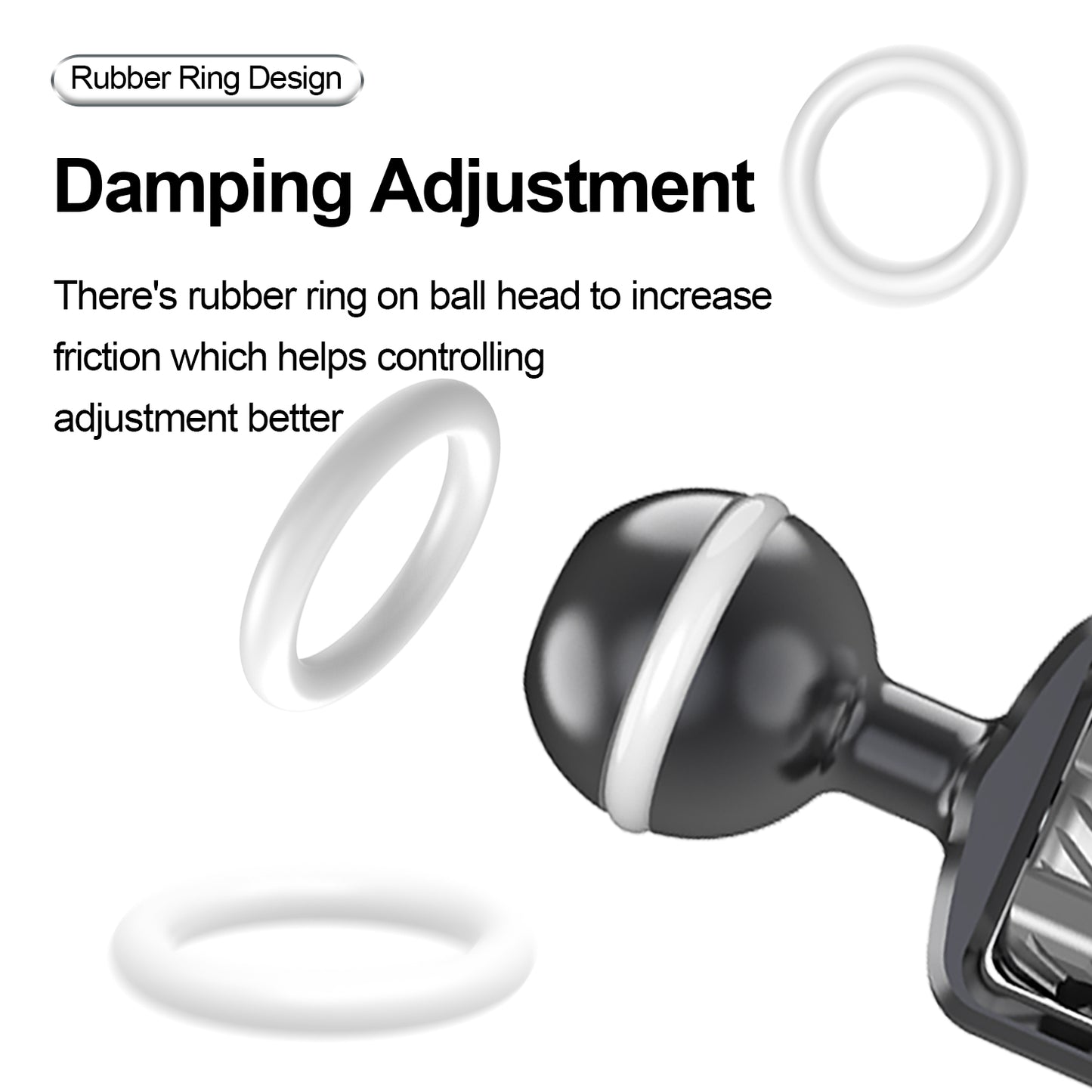 TELESIN TE-MUB-001 Magic Arm 360° Rotation Double Ball Head with 1/4inch Screw Mount Adapter for DSLR Cameras Video Light Microphone