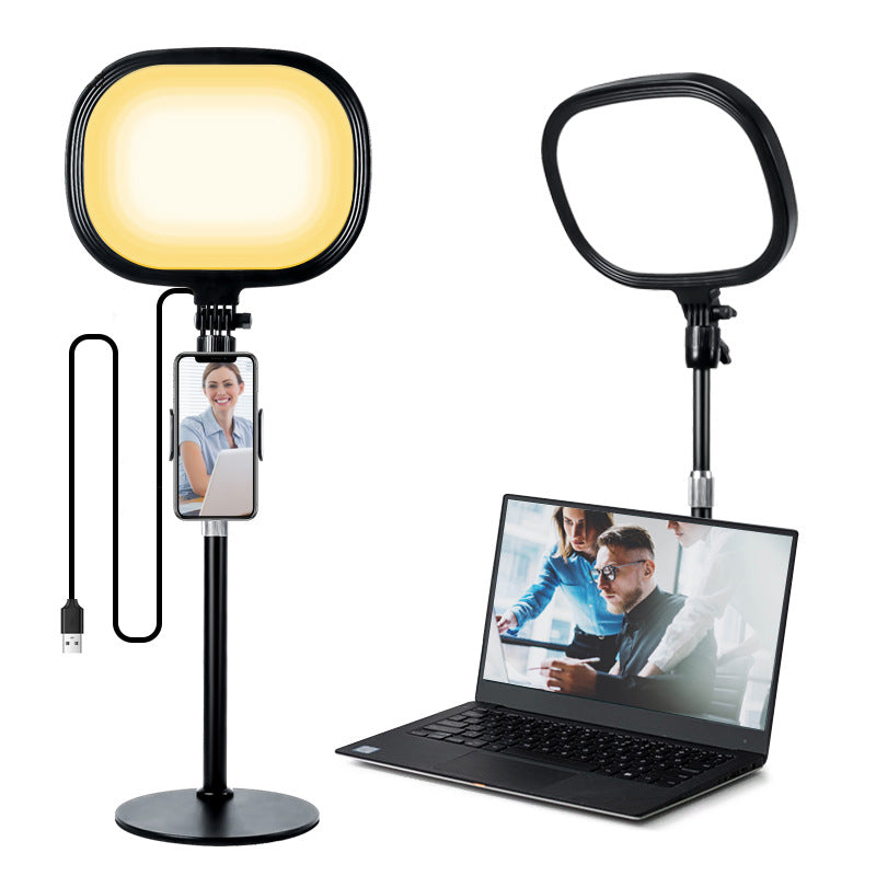 S20 USB Retractable Fill Light Adjustable Brightness Live Streaming Makeup Photography LED Lamp with Phone Clip