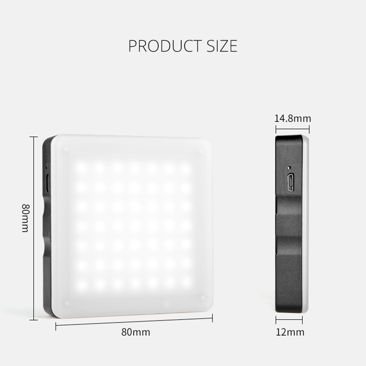 Yelangu LED49 Portable Photography Video Light Live Broadcast Touch Control Fill Light with 4 Color Platform