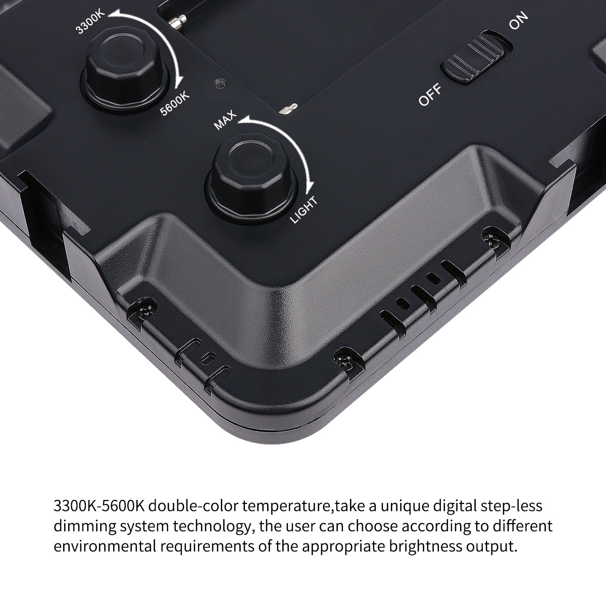 Yelangu LED204 LED Video Light Small Portable Photography Lighting with Hot Shoe 1/4 Screw Hole for SLR Camera/Video Camera/Tripod/