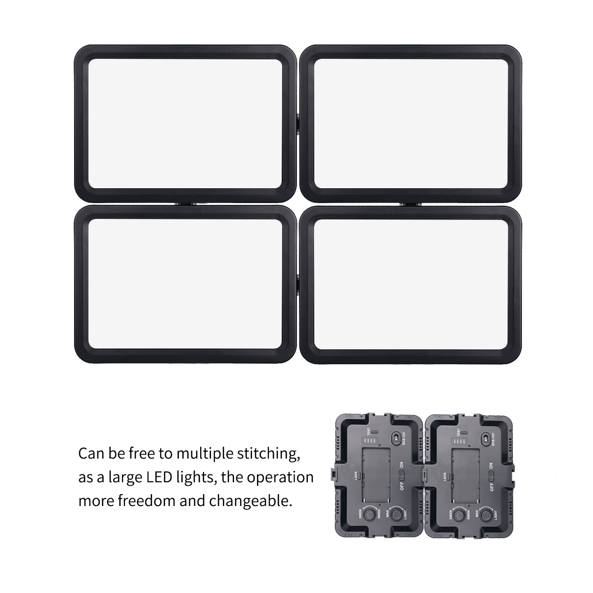 Yelangu LED204 LED Video Light Small Portable Photography Lighting with Hot Shoe 1/4 Screw Hole for SLR Camera/Video Camera/Tripod/