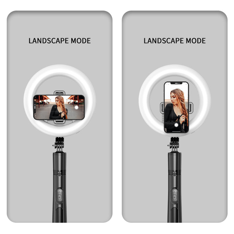 Uniqkart US-ZB241 8-inch LED Ring Light Photography Video Live Studio Fill light with Tripod Bracket Stand and Wireless Remote Control