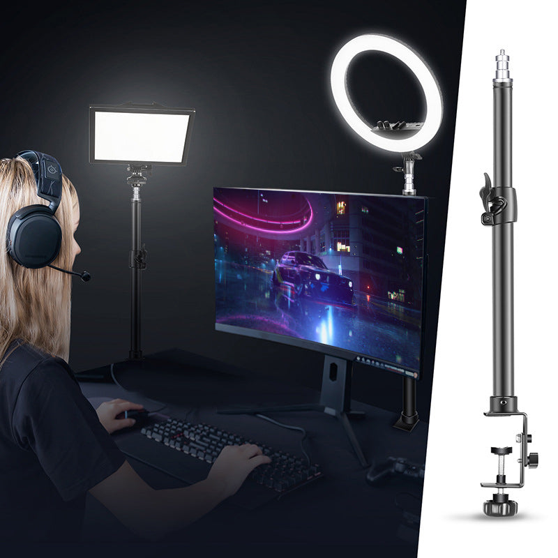 Uniqkart NW-858 Desk Mount Stand Telescopic Tabletop Clamp Adjustable Desktop Light Fixing Bracket