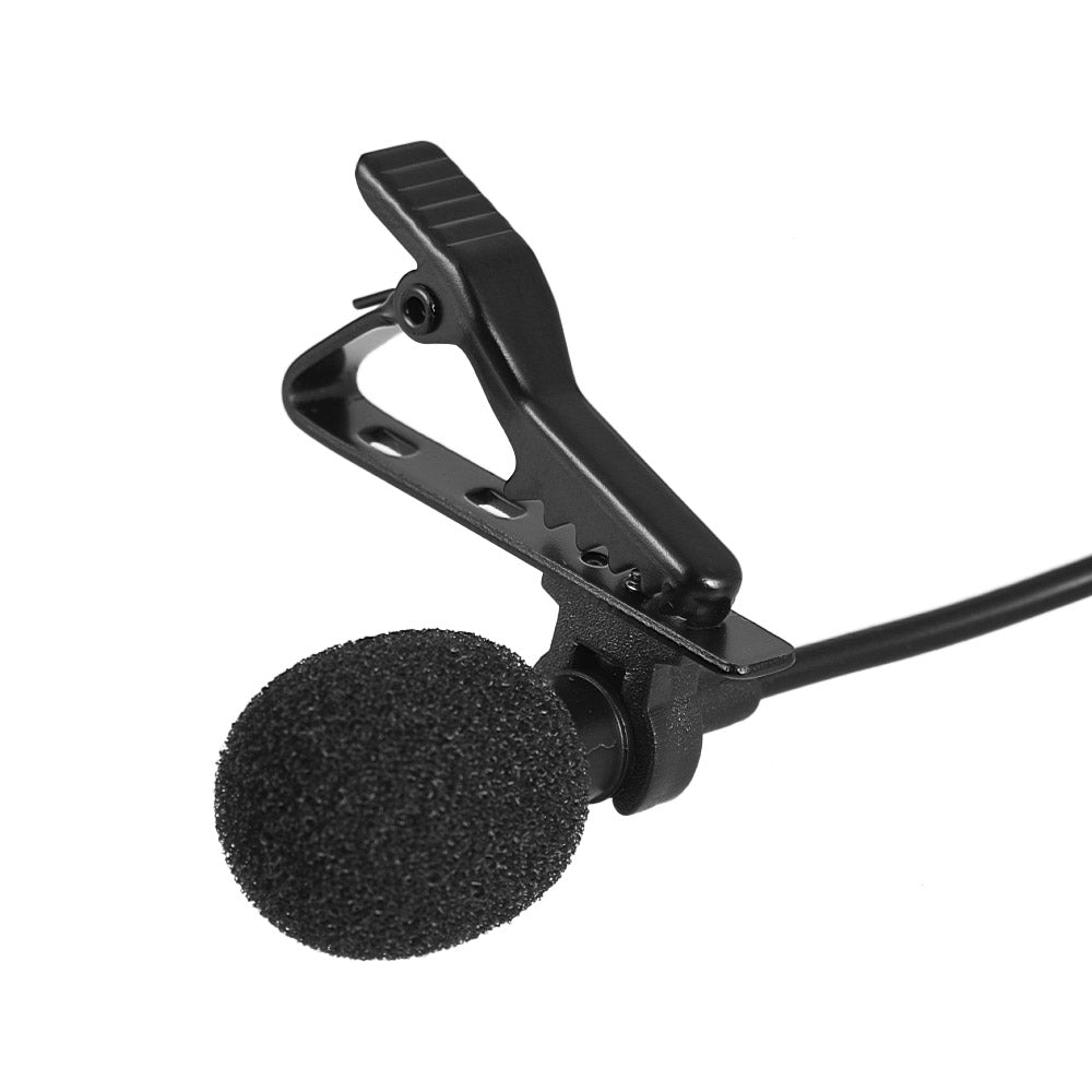 3.5mm Lavalier Mini Microphone Portable Wired Condenser Microphone 145cm for Conference Interview Broadcasting