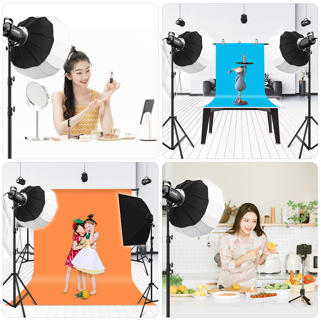 Puluz PU3059 100W Video Light for Photography LED Video Camera Fill Lamp with Remote Control - EU Plug