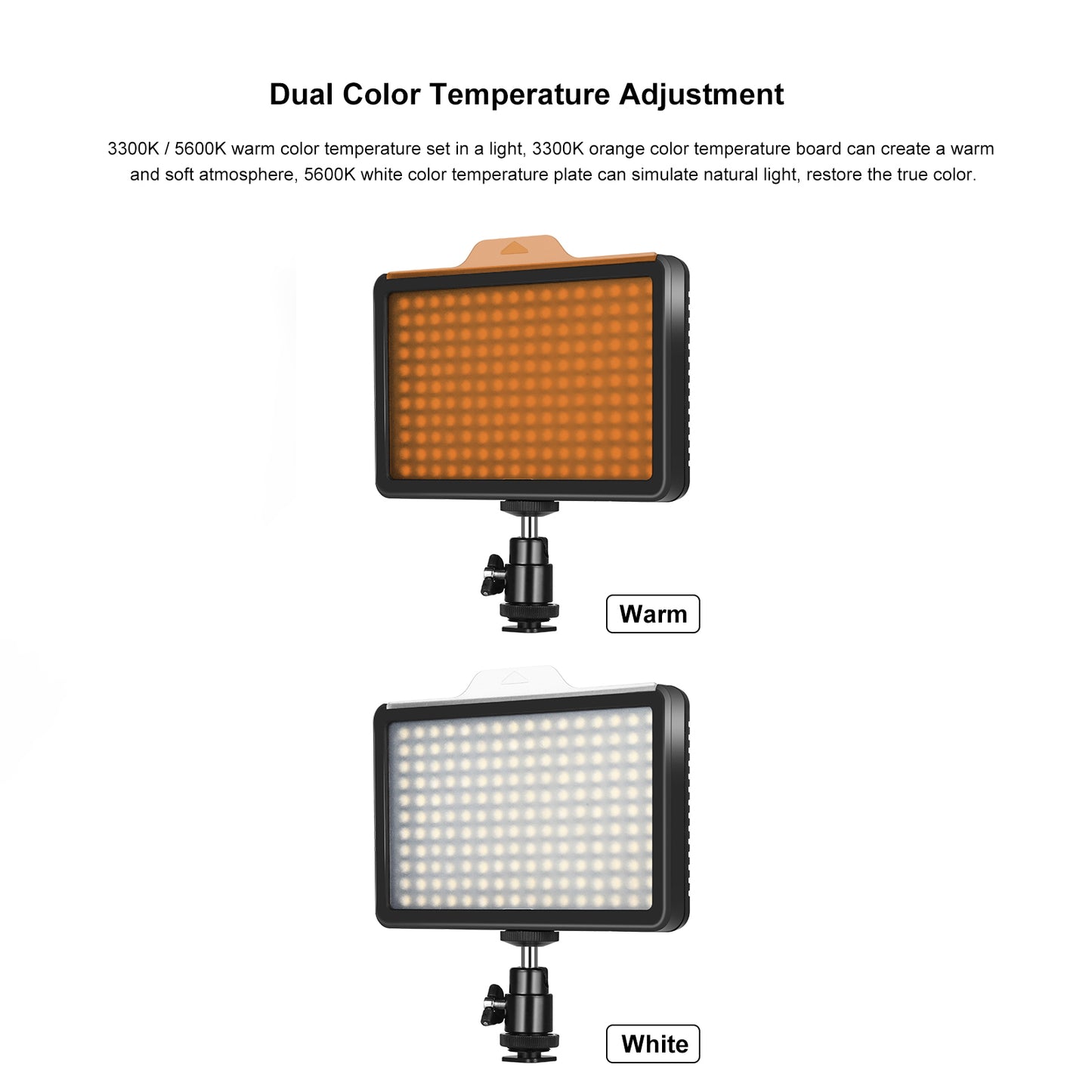 Puluz PU4117 176 LEDs 12W 3300-5600K Dimmable Studio Light for Video and Photo Shooting