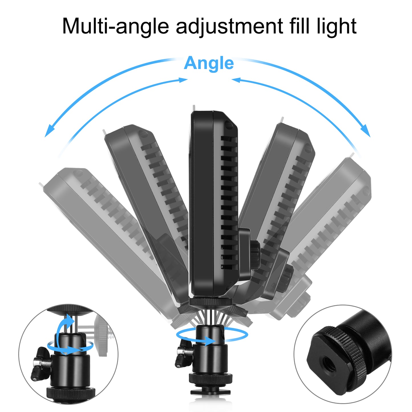 Puluz PU4117 176 LEDs 12W 3300-5600K Dimmable Studio Light for Video and Photo Shooting