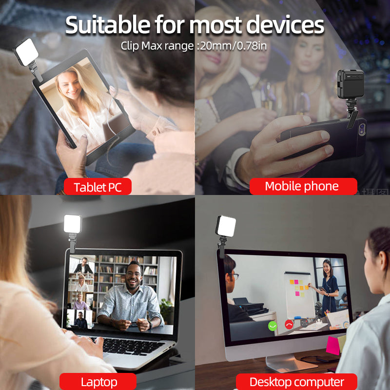 WONEW FL02 Camera LED Fill Light 3000-6000K Dimmable Mobile Phone Camera Computer Live Broadcast Photography Light