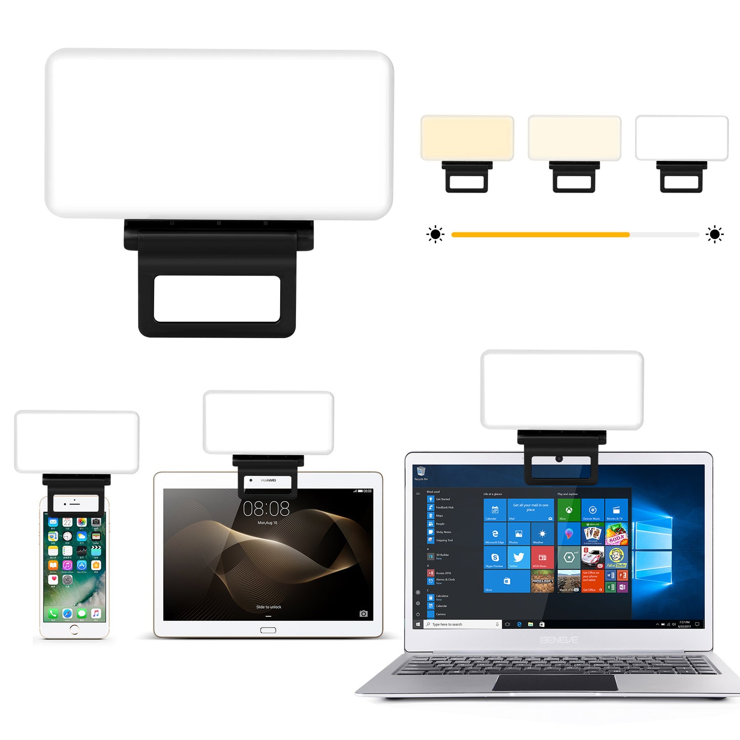 Z1 LED Video Light Panel 2600K-6000K 10 Levels Dimmable Photography Lighting Photo Studio Fill Lamp