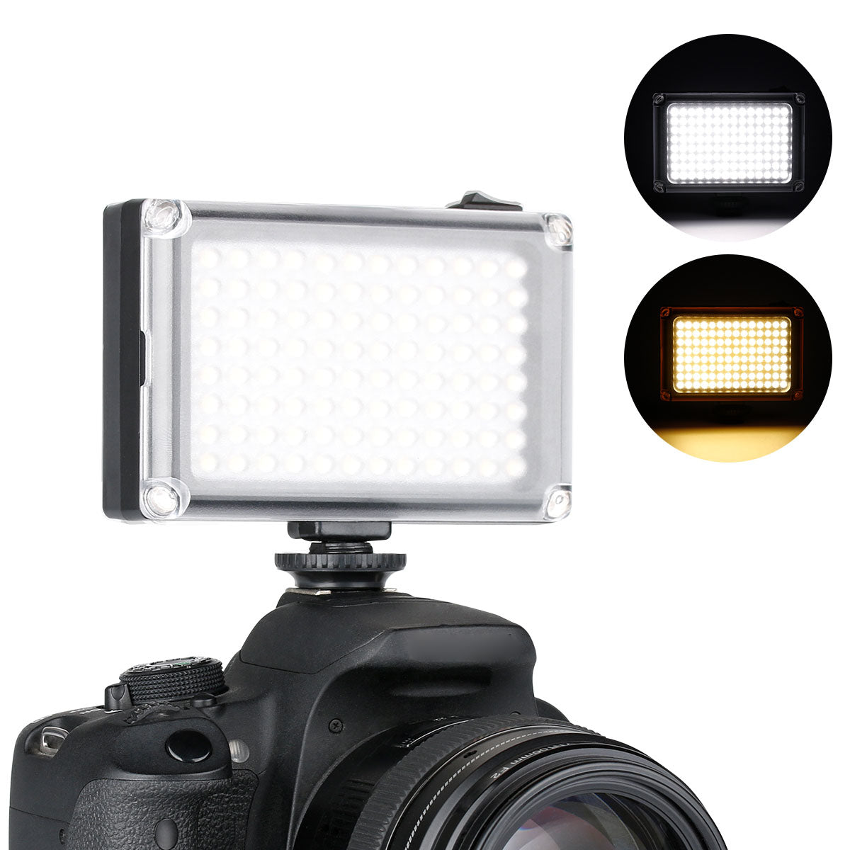 Uniqkart 96 LED Video Light Dimmable Bi-color Temperature Photographic Lighting for Youtube Live Streaming