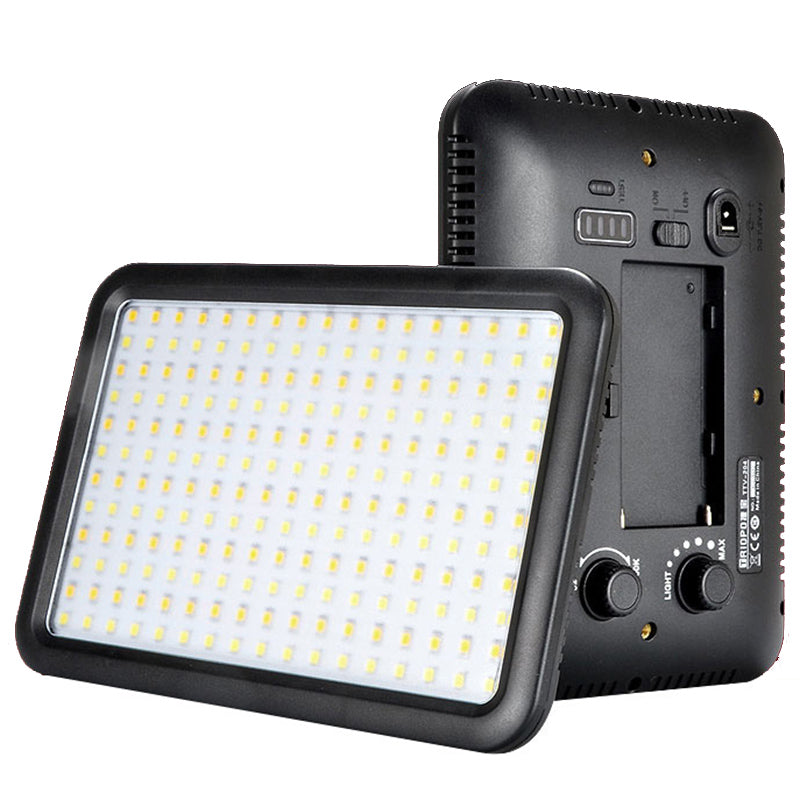 Uniqkart TTV-204 Bi-color Panel Mini LED Light Adjustable Panel Portable Shooting Light