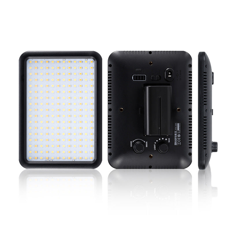Uniqkart TTV-204 Bi-color Panel Mini LED Light Adjustable Panel Portable Shooting Light