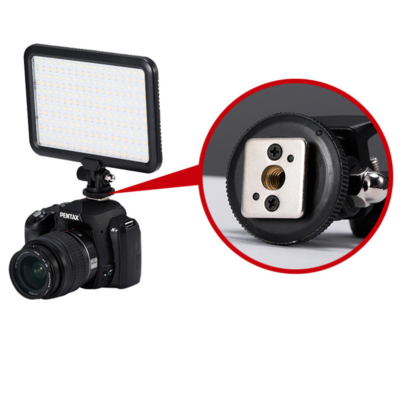 Uniqkart TTV-204 Bi-color Panel Mini LED Light Adjustable Panel Portable Shooting Light
