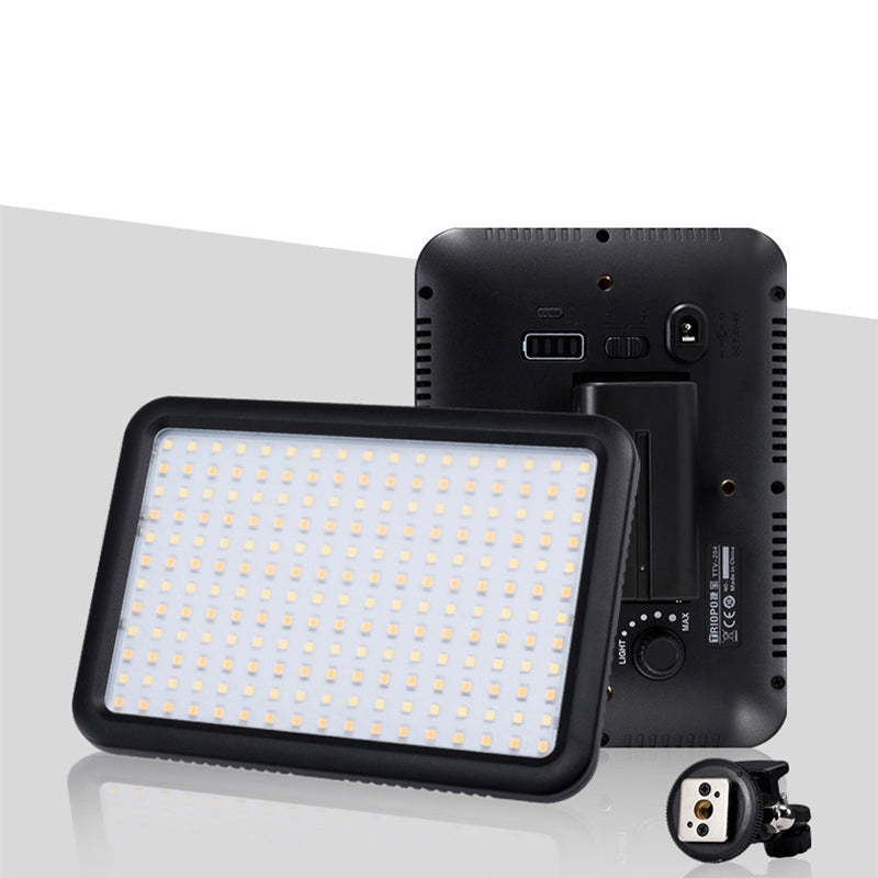 Uniqkart TTV-204 Bi-color Panel Mini LED Light Adjustable Panel Portable Shooting Light