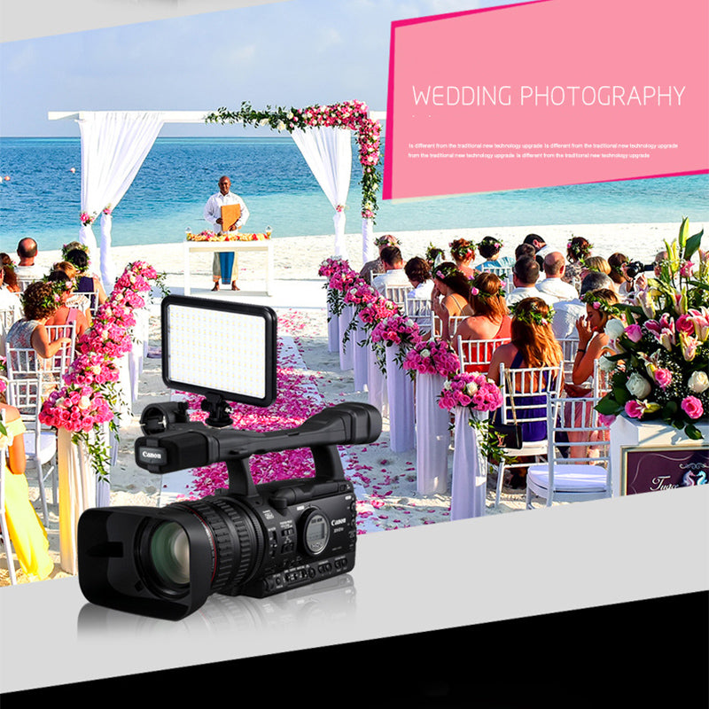 Uniqkart TTV-204 Bi-color Panel Mini LED Light Adjustable Panel Portable Shooting Light