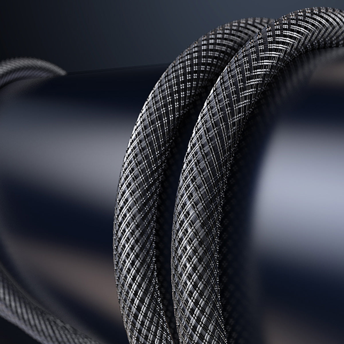 Uniqkart US-SJ540 3.5mm to Dual 6.35mm Aluminum Alloy Audio Cable Braided Gold-plated Connector Cable (2m)