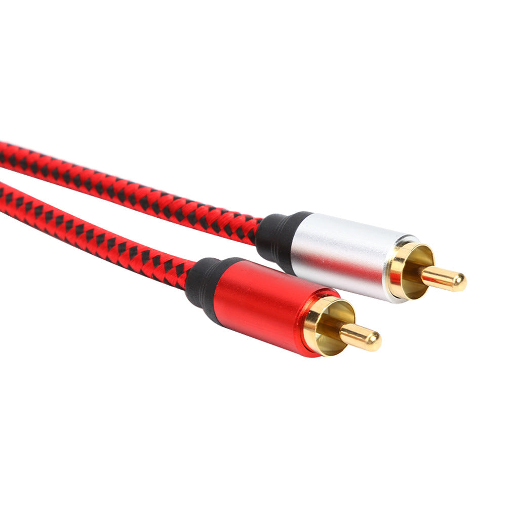 1m USB Type-C to 2 RCA Male Gold Plated Jack Audio Cable for Mobile Phone Tablet Connection to Speaker/Amplifier