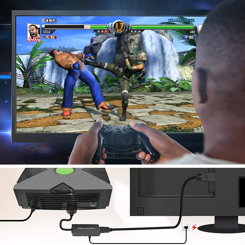 X-BXO 360 to HDMI Adapter with Cable Signal Converter Supports 1080P/720P Compatible with Original Xbox