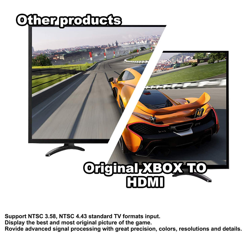 X-BXO 360 to HDMI Adapter with Cable Signal Converter Supports 1080P/720P Compatible with Original Xbox
