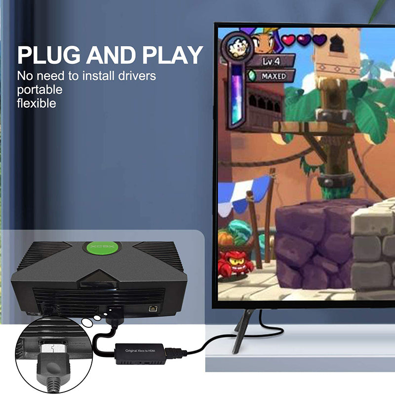 X-BXO 360 to HDMI Adapter with Cable Signal Converter Supports 1080P/720P Compatible with Original Xbox