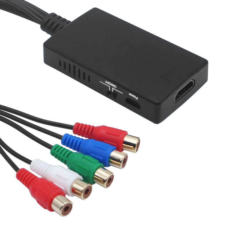 HD Component YPbPr to HDMI HD Video Adapter RGB to HDMI Converter Compatible with PS2 Xbox