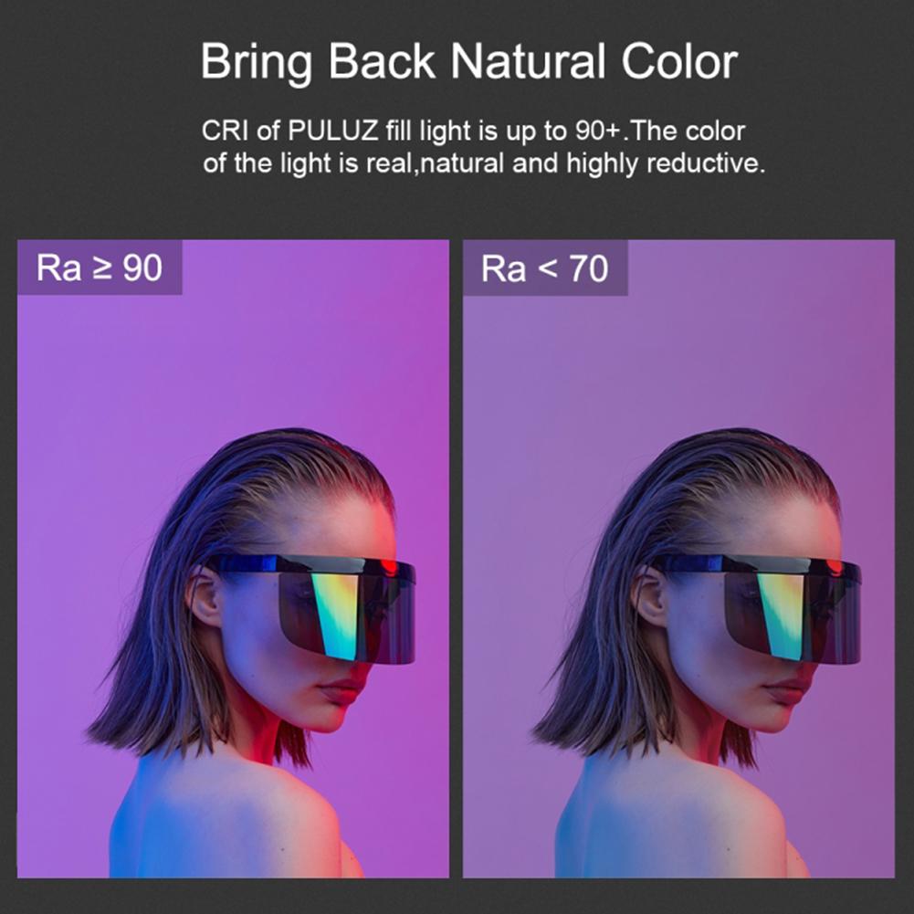 YB130 Handheld RGB LED Video Light Portable Fill Light Wand Stick Support 3000-6500K Adjustable for Video Photography Shooting (Standard Version)