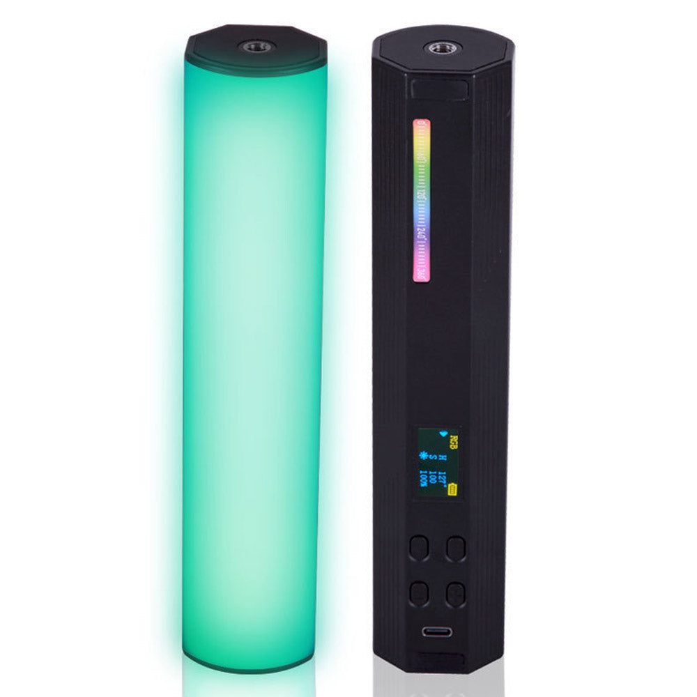 W200 Handheld RGB Colorful Magnetic Fill Light Wand 2500K-9000K Photography Selfie LED Lamp