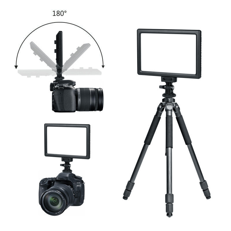 HD-25 LED Video Light 3200K-5600K Dimmable LED Panel Portable Fill Light for Photography Live