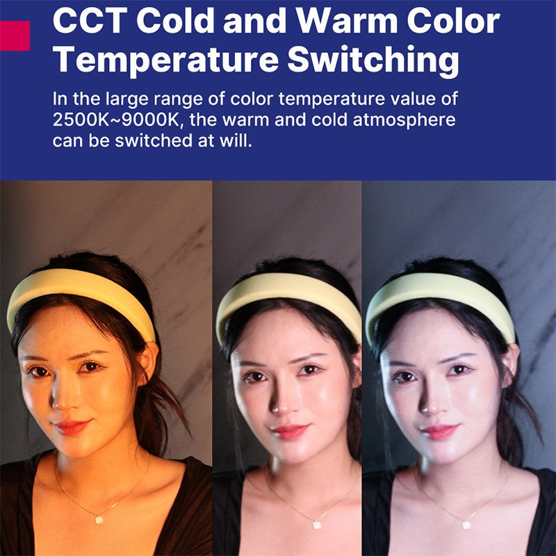 Uniqkart VL110 Portable Mini RGB Fill Light Magnetic Rechargeable Photography LED Bar Light