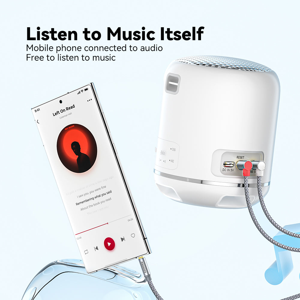 Essager 3m Gold-Plated 3.5mm Aux to Elbow Dual RCA Adapter Cord Y-Splitter Cable for Smartphone, Speaker, MP3