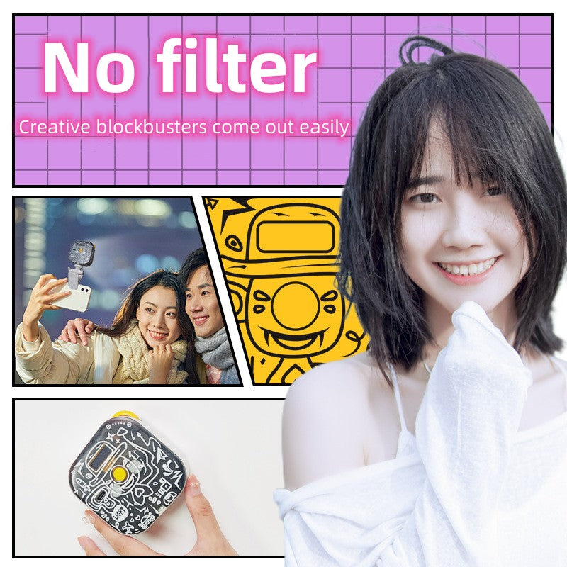 TV-6RGB Portable Mini Cube Light Handheld RGB Pocket Magnetic Fill Light Cell Phone Selfie Light for Photography