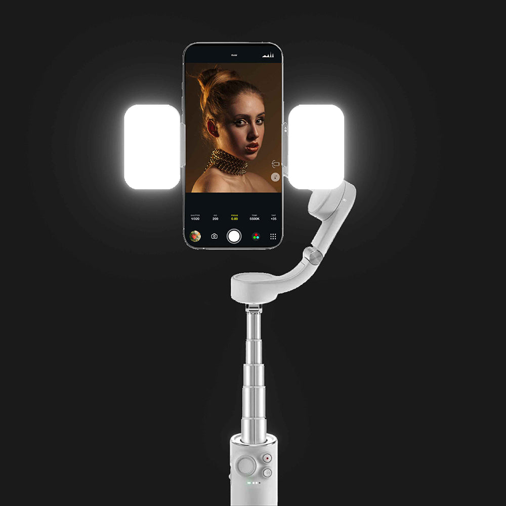 VECTORGEAR GBL01 LED Gimbal Light Camera Fill Light 2500K-6500K Photography Photo Lighting for DJI Osmo / Zhiyun Smooth 4 / 5 / M2 S / Feiyu Stabilizer