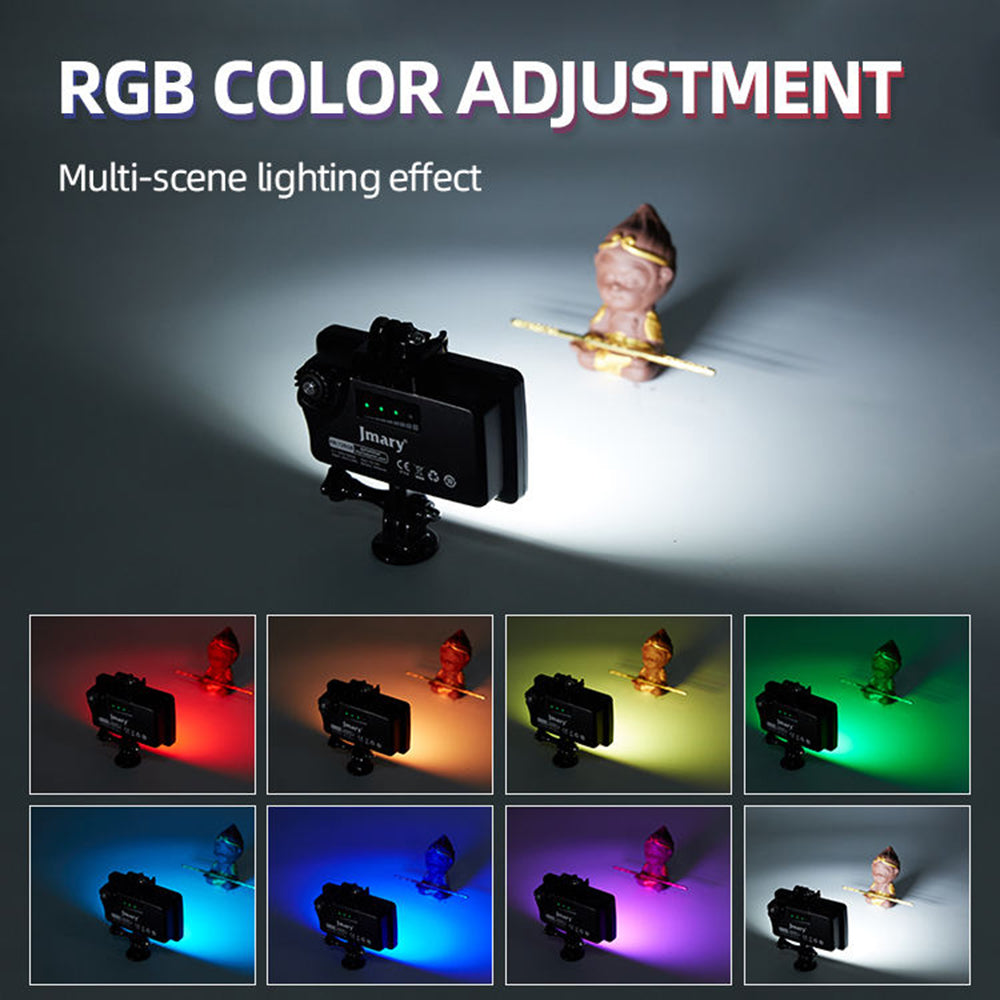 FM-72RGB IPX8 Waterproof Camera LED Fill Light Rechargeable Diving Photography RGB Video Light