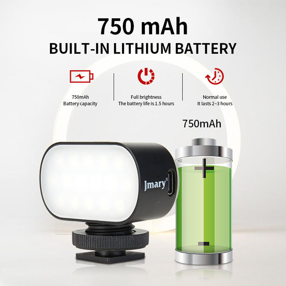 FM-16RGB Portable Mini RGB Video Conference Fill Light Rechargeable Photography LED Fill Light