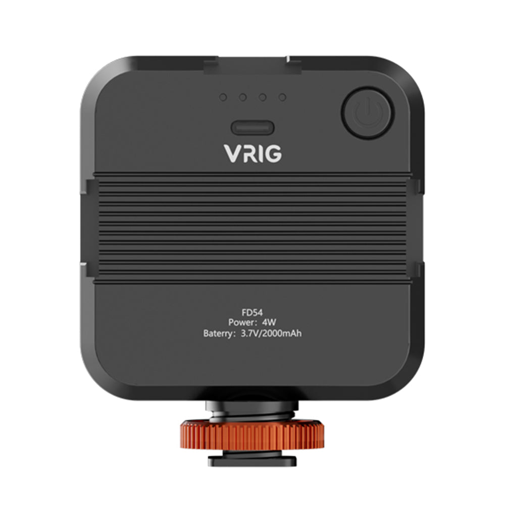 VRIG FD54 Dual Color Fill Light Kit with Clip Mini Selfie Light with Cold Shoe, 1 / 4" Screw for Live Streaming