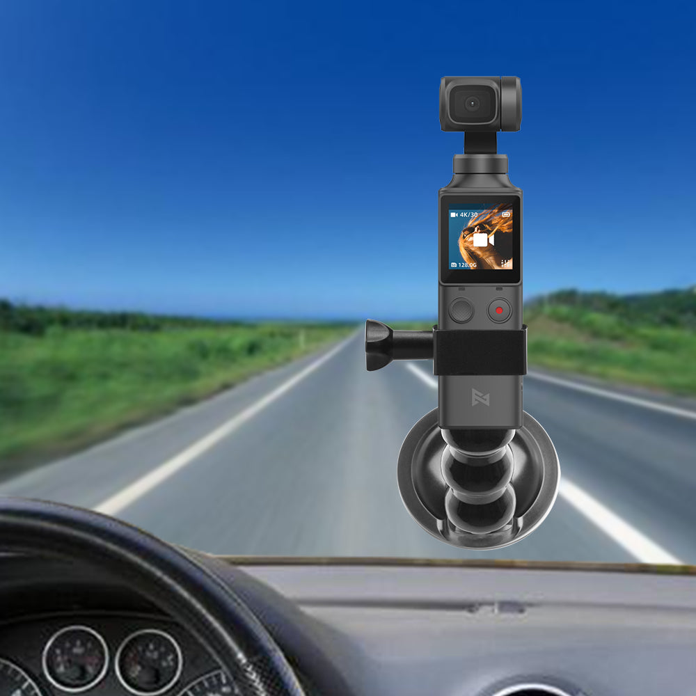 Suction Cup Camera Car Carrier Suction Cup Bracket Holder + Metal Adapter Frame for FIMI PALM Accessories