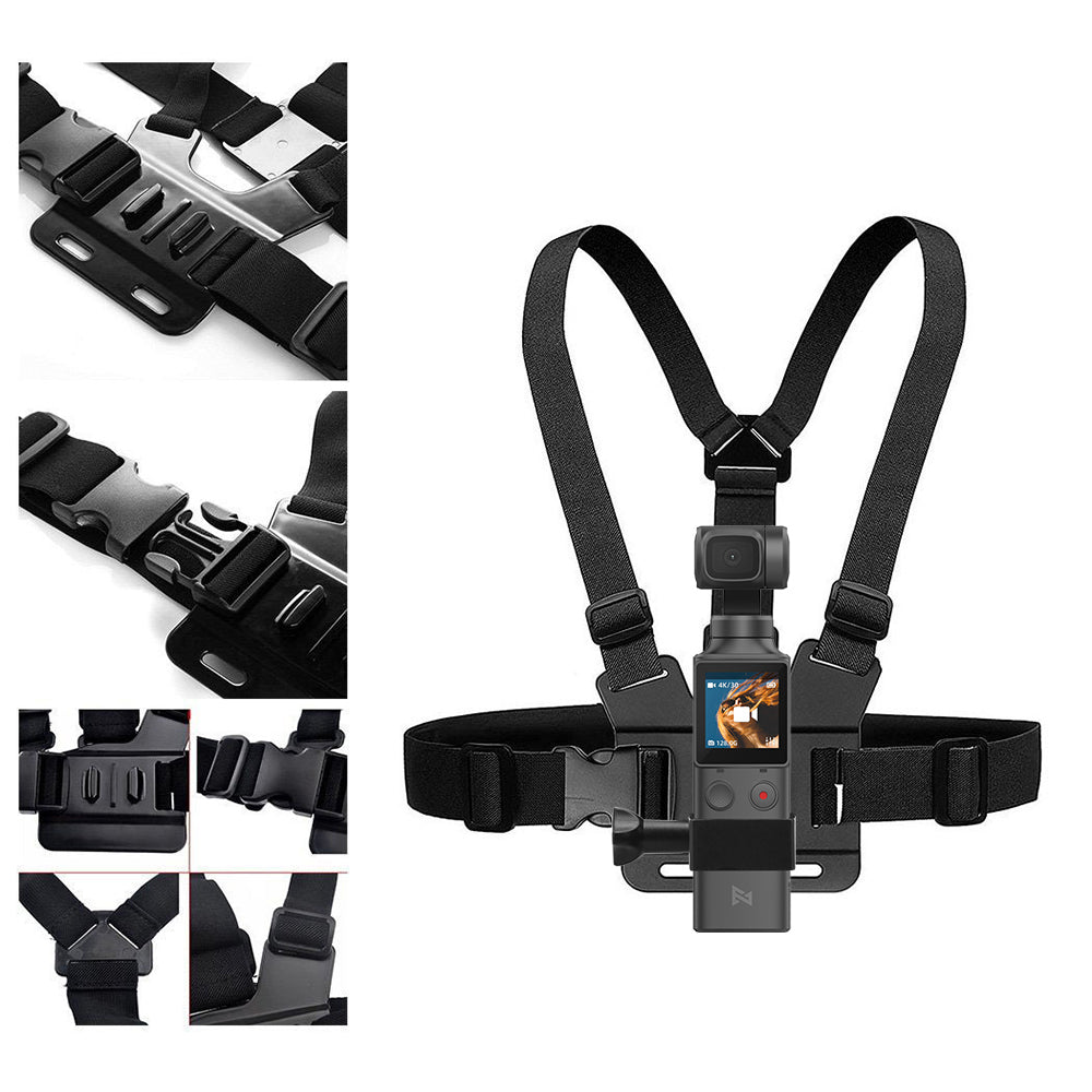 Uniqkart for FIMI PALM Chest Strap Double Shoulder Strap PTZ Camera Chest Fixing Accessories