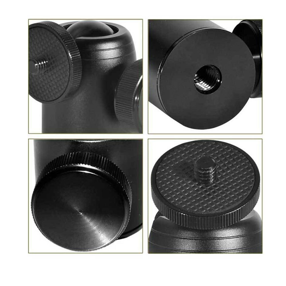 Uniqkart K26 Spherical Head 360-degree Rotation Camera Mount Mini Ball Head for DSLR Camera