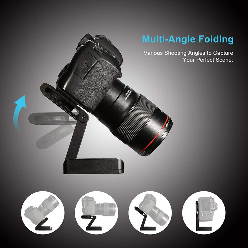 Z Type Tilt Tripod Head Folding Quick Release Plate for Canon Nikon Sony DSLR Stabilizer and Phone
