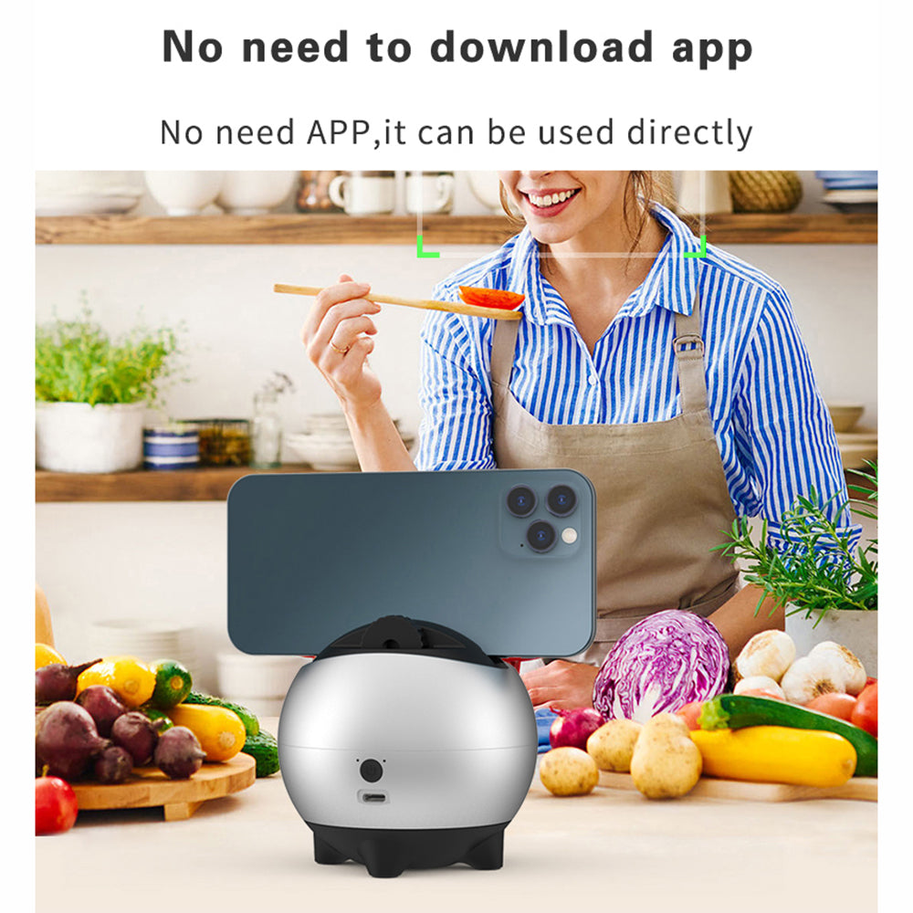 U3 360 Rotation Face Tracking Selfie Stand No Need APP Tripod Phone Holder Camera Gimbal for Photo Vlog Video Record