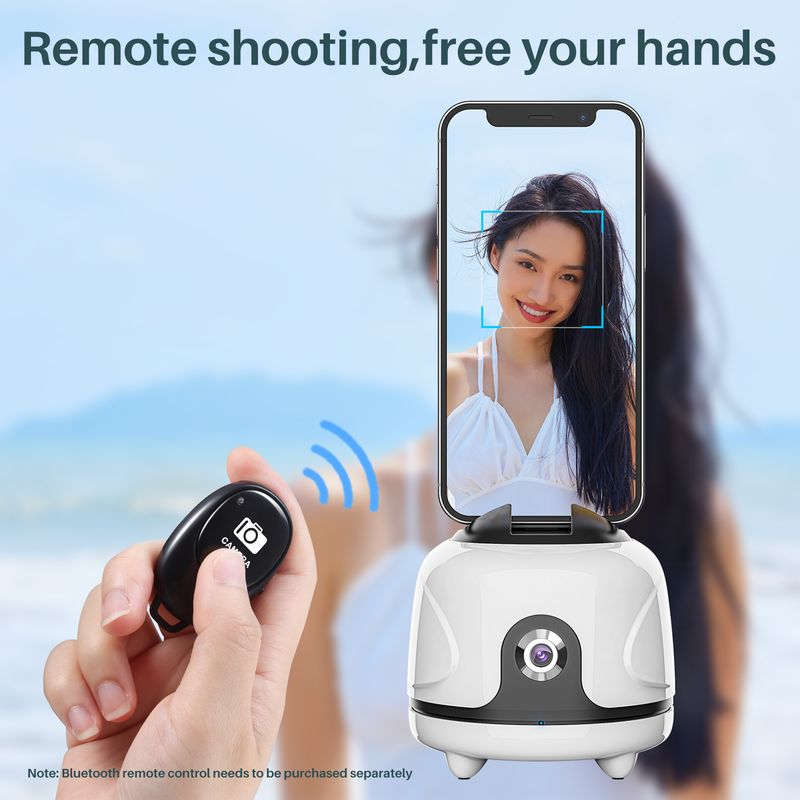 Uniqkart Cameraman Auto Smart Shooting Selfie Stick 360 Degree Rotation Face Tracking Camera AI Gimbal Stabilizer Phone Holder