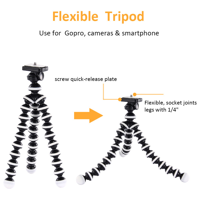 KIT-03LM Mobile Phone Photography Live Streaming Accessories Set Video Fill Light Microphone Flexible Tripod