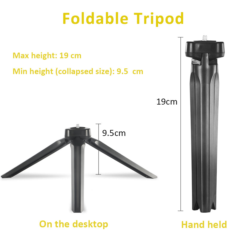 KIT-07LM Smartphone Video Vlogger Kits Microphone LED Fill Light Mini Tripod Phone Holder for Video Recording