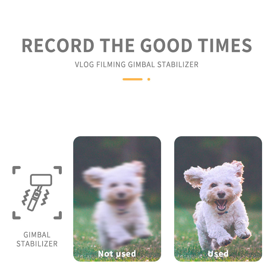 Q08D Automatic Balance Gimbal Stabilizer Mini Extendable Selfie Stick with Fill Light for Video Shooting Selfie Taking