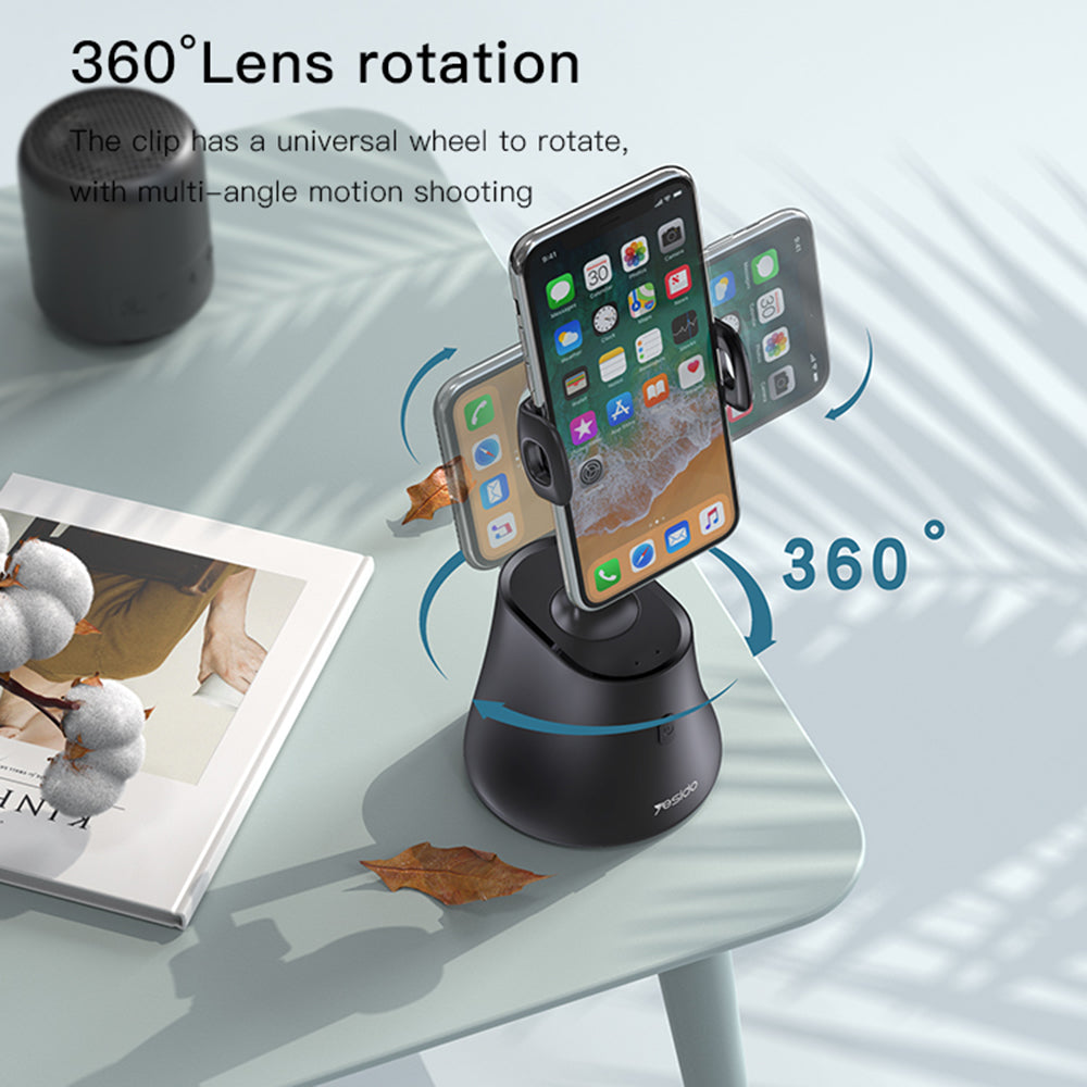 YESIDO SF10 360 Degrees Rotation Smart AI Follow Gimbal Face Tracking Phone Holder Stand for Live Broadcast Video Recording