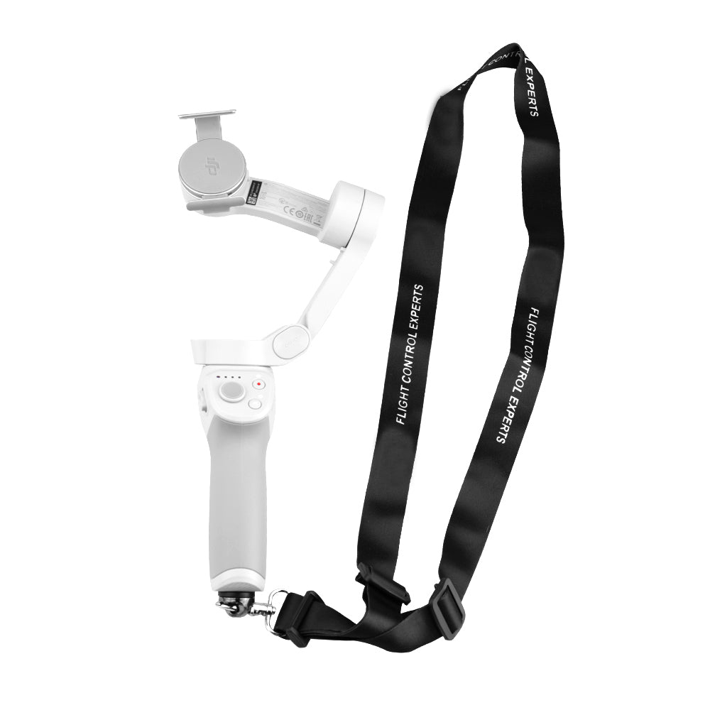 ZZCP5031/ZZCP5032 Handheld Gimbal Camera Safety Lanyard with Metal Buckle Holder for Zhiyun Smooth 4 / Feiyu Vemble / DJI OM 4 - Black
