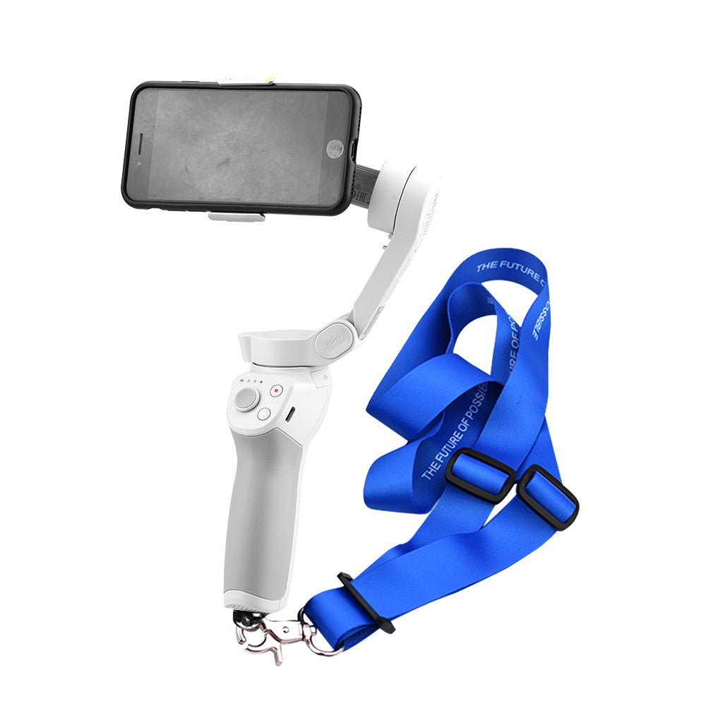 ZZCP5031/ZZCP5032 Handheld Gimbal Camera Safety Lanyard with Metal Buckle Holder for Zhiyun Smooth 4 / Feiyu Vemble / DJI OM 4 - Blue
