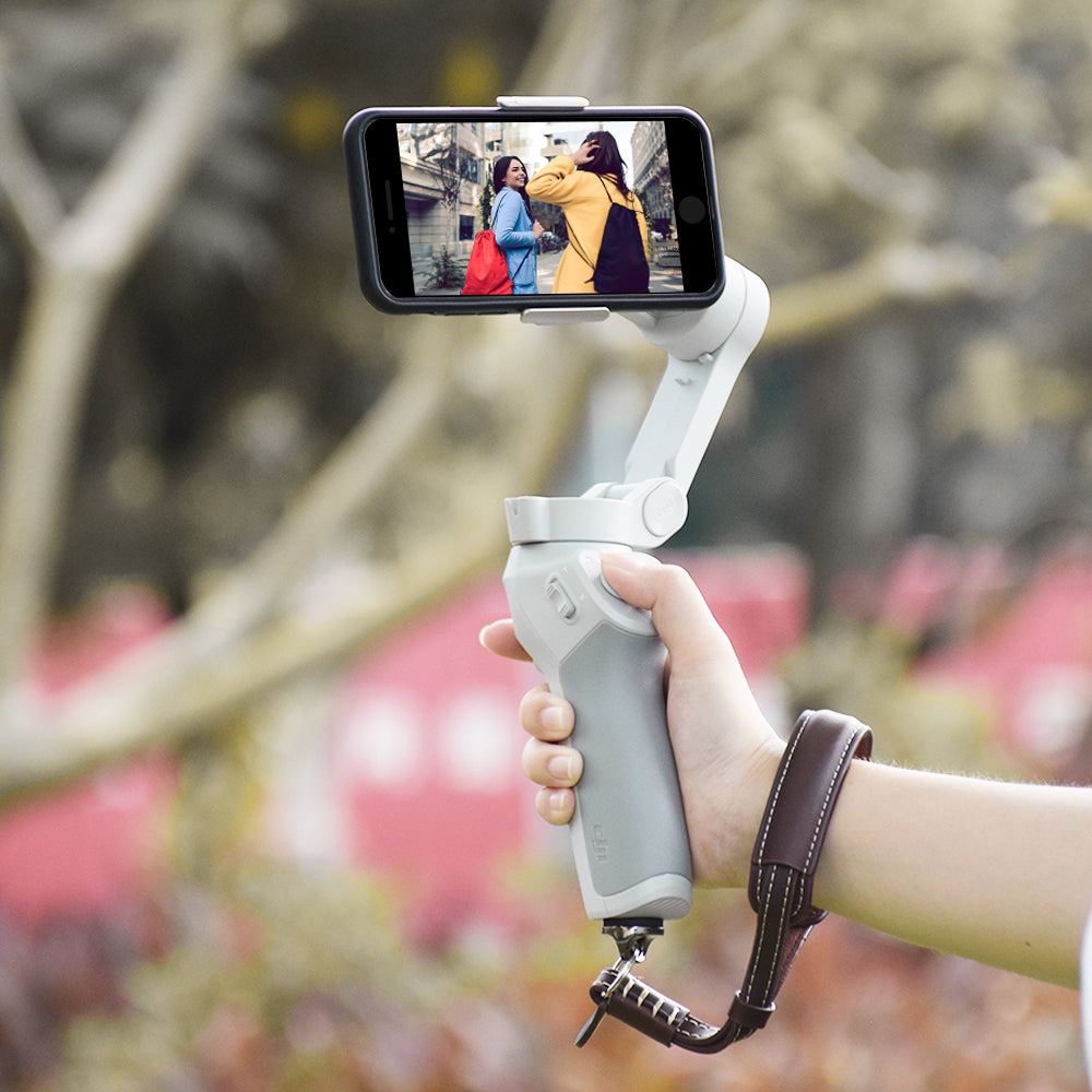 max2672 max2673 EWB7404 Belt Lanyard Wrist Strap Remote Controller Shoulder Strap Neck Tape Accessories for DJI OM 4/Osmo Mobile 3 /Osmo Mobile 2 - Dark Brown