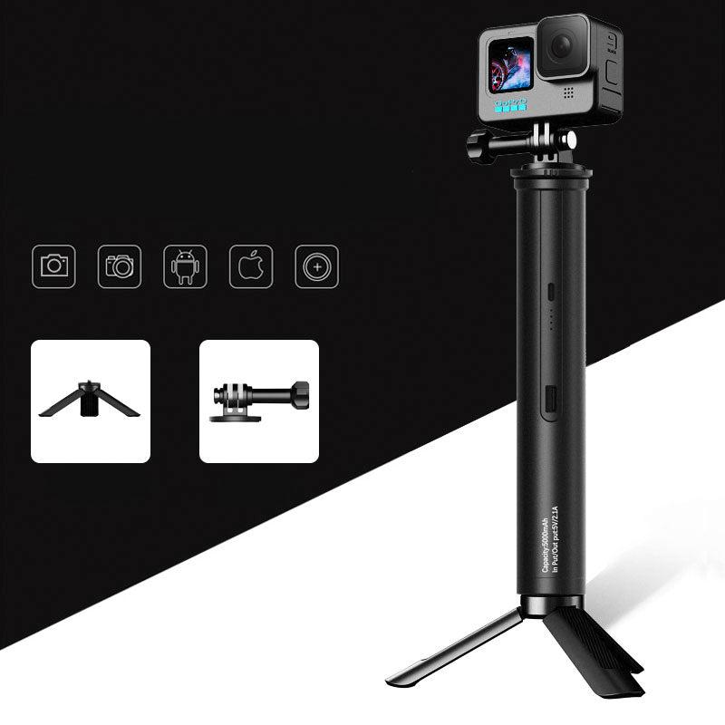 Uniqkart Telescopic Selfie Stick Monopod with Charging Function for Sports Camera